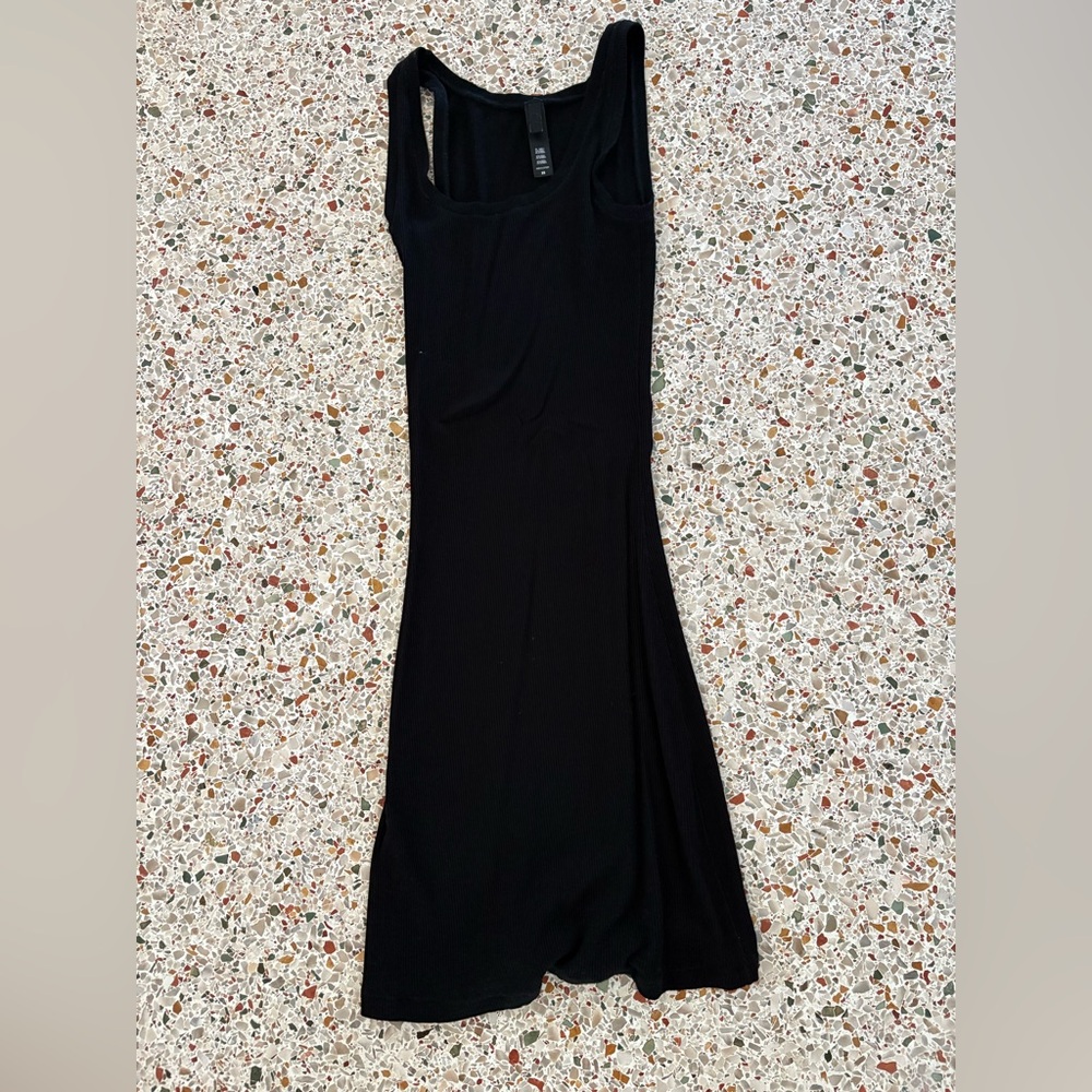 SKIMS soft lounge mini dress ONYX